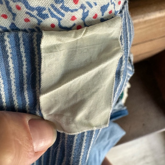 Vintage blue and white dress - Picture 7 of 9